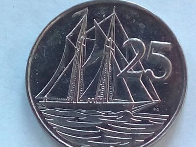 Лот: 18773294. Фото: 1. Монета Каймановых островов, 25... Остальные страны