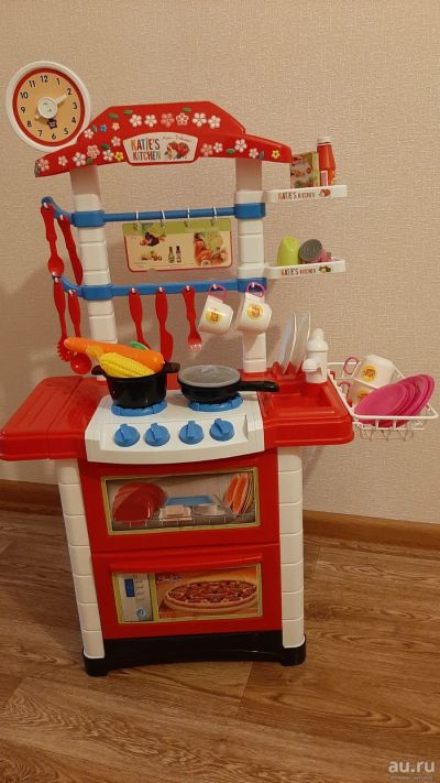 Лот: 17895331. Фото: 1. Детская кухня, кайник, посуда... Игровые наборы