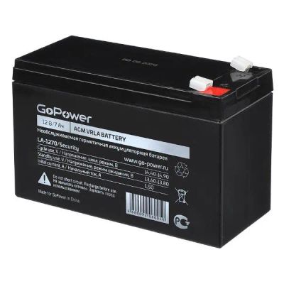 Лот: 25021109. Фото: 1. Аккумулятор для ИБП GoPower Security... ИБП, аккумуляторы для ИБП