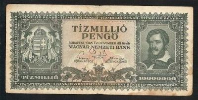 Лот: 1442837. Фото: 1. 10.000.000 пенгё, 1945 года, Венгрия. Европа
