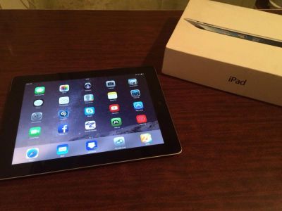 Лот: 4561670. Фото: 1. IPAD 4 WIFI + 4G 16GB BLACK Оригинал. Планшеты