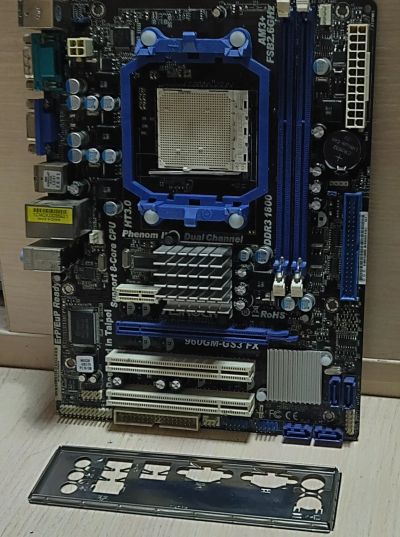 Лот: 19365232. Фото: 1. Мат. плата ASRock 960GM-GS3 FX... Материнские платы