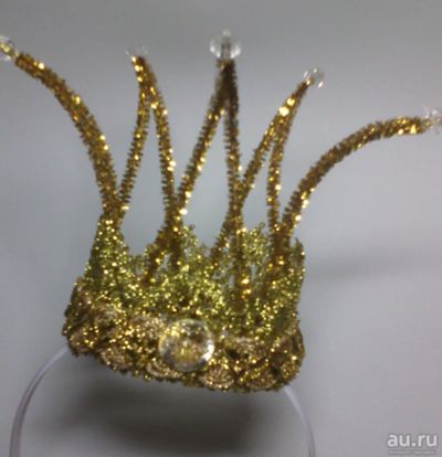 Лот: 6502737. Фото: 1. Корона золотая с кристаллами для... Другое (ювелирные изделия, бижутерия, часы)
