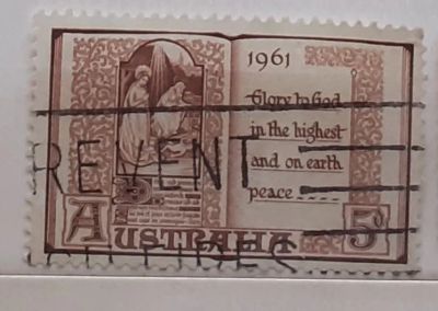 Лот: 25066281. Фото: 1. Марка. Австралия. 1961 г. Марки