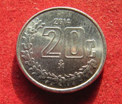 Лот: 19841858. Фото: 1. Мексика 20 сентаво, 2014 г. Остальные страны
