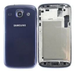 Лот: 9185851. Фото: 1. Корпус Samsung i8262 Синий. Корпуса, клавиатуры, кнопки