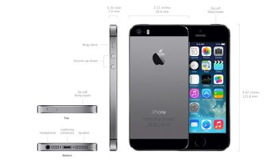 Лот: 6223196. Фото: 1. Apple iPhone 5s Черный 16 GB А1530... Смартфоны