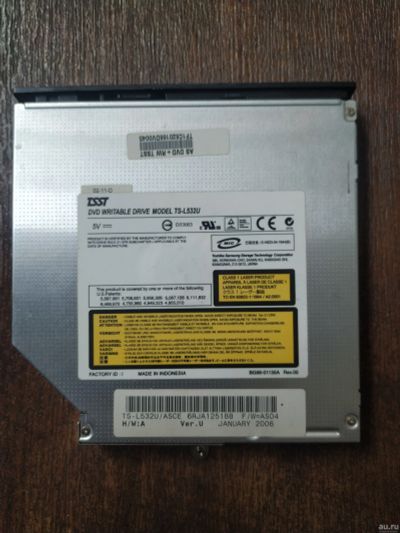 Лот: 14391554. Фото: 1. Оптический привод DVD-RW TSST... Приводы CD, DVD, BR, FDD