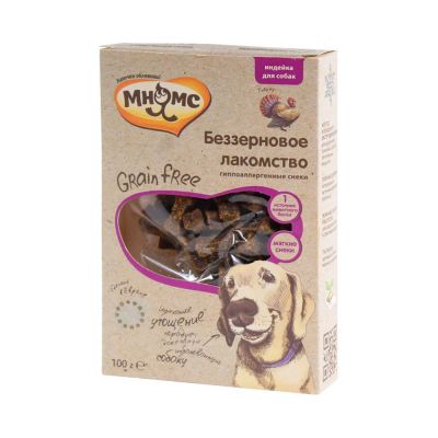 Лот: 10400993. Фото: 1. лакомство Мнямс Grain Free Индейка... Корма