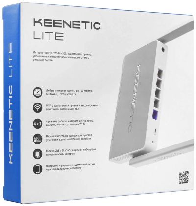 Лот: 18829896. Фото: 1. Маршрутизатор Keenetic Lite (KN-1310... Маршрутизаторы (роутеры)