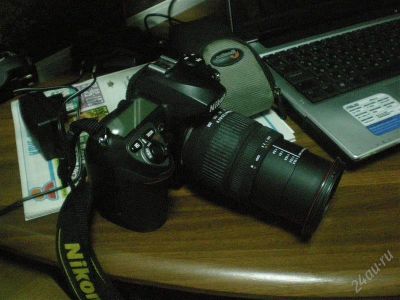 Лот: 1100296. Фото: 1. Nikon D200 + объектив sigma 18-200... Цифровые зеркальные