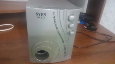 Лот: 9598802. Фото: 1. Сабвуфер от Sven SPS-818. Активные акустические системы