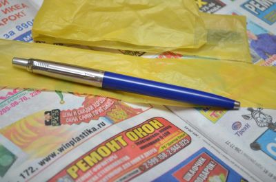 Лот: 7581549. Фото: 1. Ручка Parker Jotter Pen синяя... Ручки шариковые, перьевые