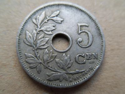 Лот: 6718977. Фото: 1. Бельгия 5 сантимов 1927. Европа