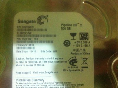 Лот: 15483524. Фото: 1. Seagate 500gb. Жёсткие диски (HDD)