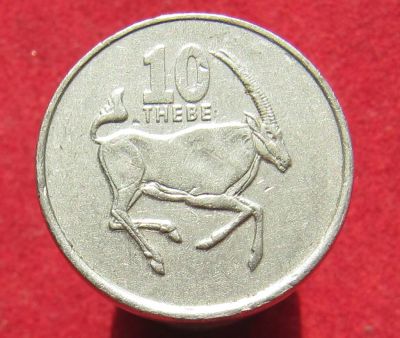 Лот: 15811487. Фото: 1. Ботсвана 10 тхебе, 1998г. Остальные страны
