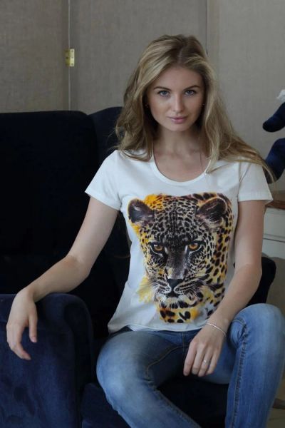 Лот: 8573465. Фото: 1. Футболка "Leopard". Футболки, топы и майки