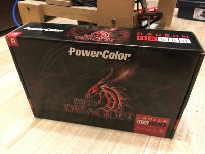 Лот: 12666110. Фото: 1. PowerColor Radeon rx580 8gb гарантия... Видеокарты