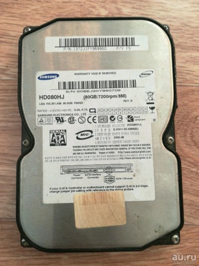 Лот: 11159860. Фото: 1. Жёсткий диск Samsung. Жёсткие диски (HDD)