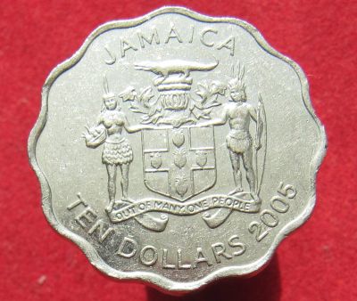 Лот: 15838953. Фото: 1. Ямайка 10 долларов, 2005г. Остальные страны