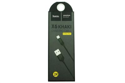 Лот: 9988520. Фото: 1. Кабель Hoco X6 Apple 8pin - USB... Дата-кабели, переходники