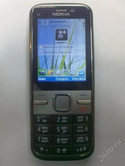 Лот: 1939978. Фото: 1. Nokia c5-00 Серый в отличном состоянии... Смартфоны
