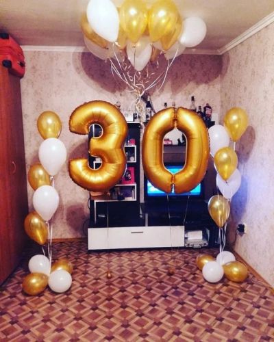 Лот: 10315861. Фото: 1. Воздушные шары цифры на юбилей... Воздушные шары