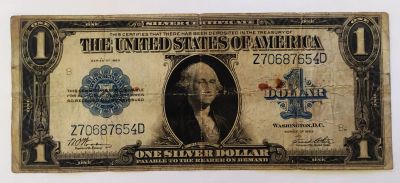 Лот: 20994579. Фото: 1. США 1 доллар 1923 серебряный сертификат... Америка
