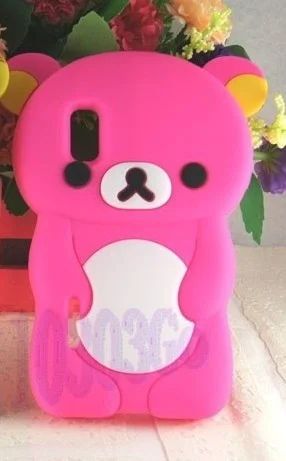 Лот: 4394462. Фото: 1. Силиконовый медведь на LG Optimus... Чехлы, бамперы