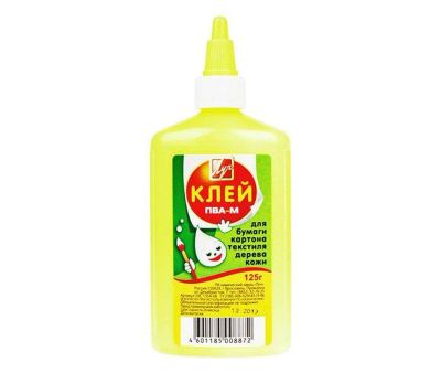 Лот: 19406970. Фото: 1. Клей ПВА 0,085кг желтый флакон... Другое (канцелярские и офисные товары)