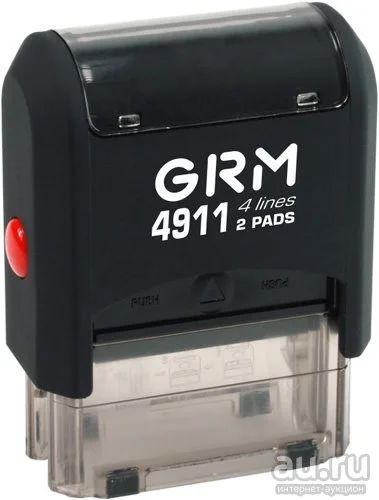 Лот: 13989542. Фото: 1. GRM 4911 2 Pads (39 х 15 мм) -... Печати, штампы, оснастки