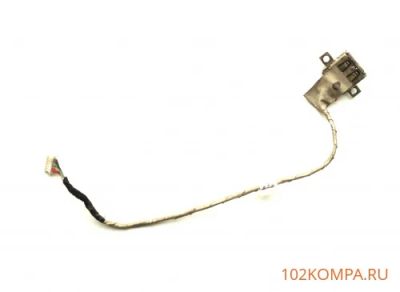 Лот: 8814128. Фото: 1. Разъём USB со шлейфом для ноутбука... Шлейфы, кабели, переходники