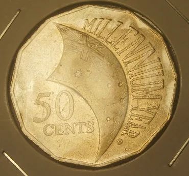 Лот: 4177163. Фото: 1. Австралия. 50 центов 2000 г. Миллениум... Австралия и Океания