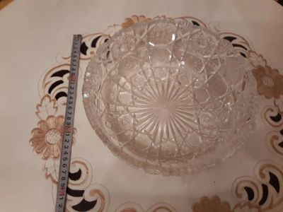 Лот: 11231647. Фото: 1. Большая хрустальная ваза. Сохран... Вазы
