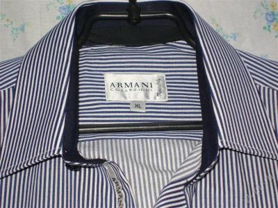 Лот: 1066884. Фото: 1. Рубашка с коротким рукавом (Armani... Рубашки
