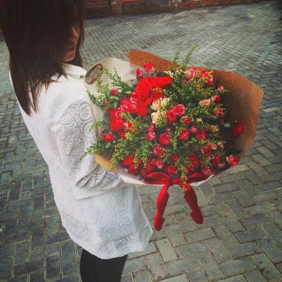 Лот: 7223116. Фото: 1. Сборный букет. Цветы на Щорса... Свежие цветы