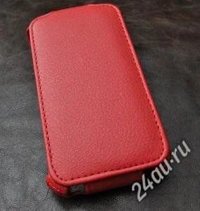 Лот: 711935. Фото: 1. Чехол Книжка HTC One Sv (Красный... Чехлы, бамперы