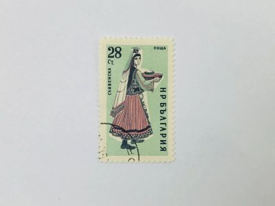Лот: 23594256. Фото: 1. Народные костюмы. Сливен. Искусство... Марки