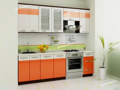 Лот: 13246270. Фото: 1. Кухонный гарнитур Оранж (ширина... Кухонные гарнитуры