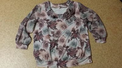 Лот: 7034698. Фото: 1. Блузка женская 48. Блузы, рубашки, водолазки