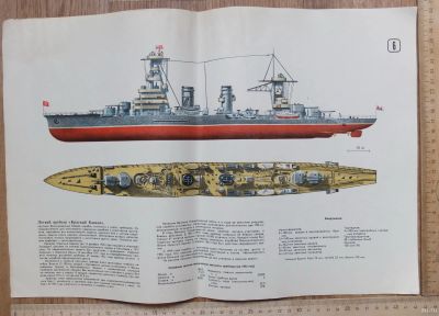 Лот: 17822150. Фото: 1. плакат легкий крейсер Красный... Военная техника, документация