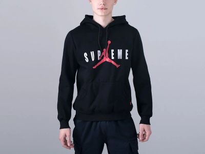 Лот: 12704315. Фото: 1. Худи Supreme джордан черн Арт... Свитеры, толстовки, худи