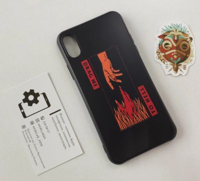 Лот: 18137951. Фото: 1. Чехол-накладка Hell для Apple... Чехлы, бамперы