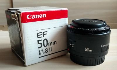 Лот: 10937795. Фото: 1. Объектив Canon EF 50mm f/1.8 II. Объективы