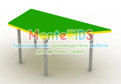 Лот: 6930324. Фото: 1. Стол - трапеция - 24.40П409. Для... Мебель для детских садов