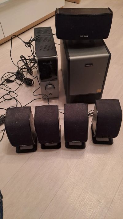 Лот: 25410125. Фото: 1. Колонки Microlab x23 5.1. Акустические системы