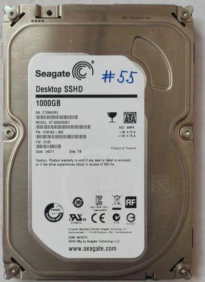 Лот: 25886848. Фото: 1. SSHD 1000 #55. Жёсткие диски (HDD)