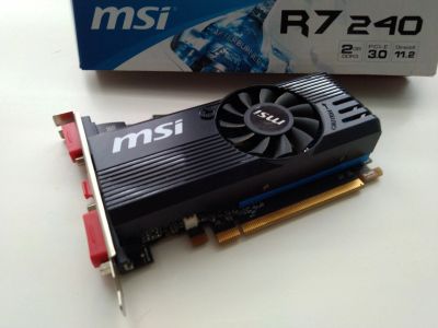 Лот: 17146751. Фото: 1. Msi r7 240 2gb. Видеокарты