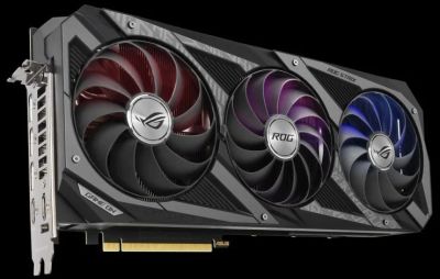 Лот: 17543698. Фото: 1. rtx 3080 Asus Strix. Видеокарты