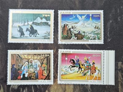 Лот: 25704957. Фото: 1. Марки: Заир. 1980. Рождество... Марки